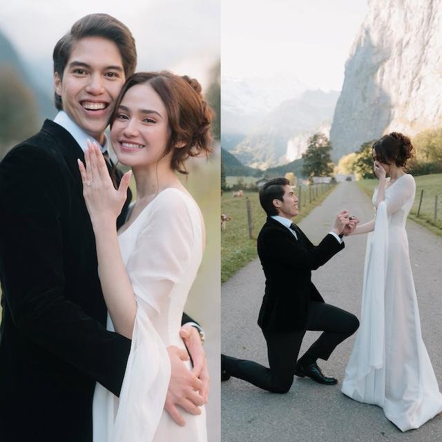 Momen Romantis El Rumi Melamar Syifa Hadju di Swiss