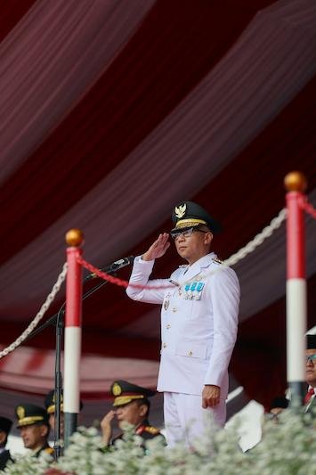 Upacara HUT RI ke-80 di Lampung Serukan Semangat Wujudkan Indonesia Emas 2045