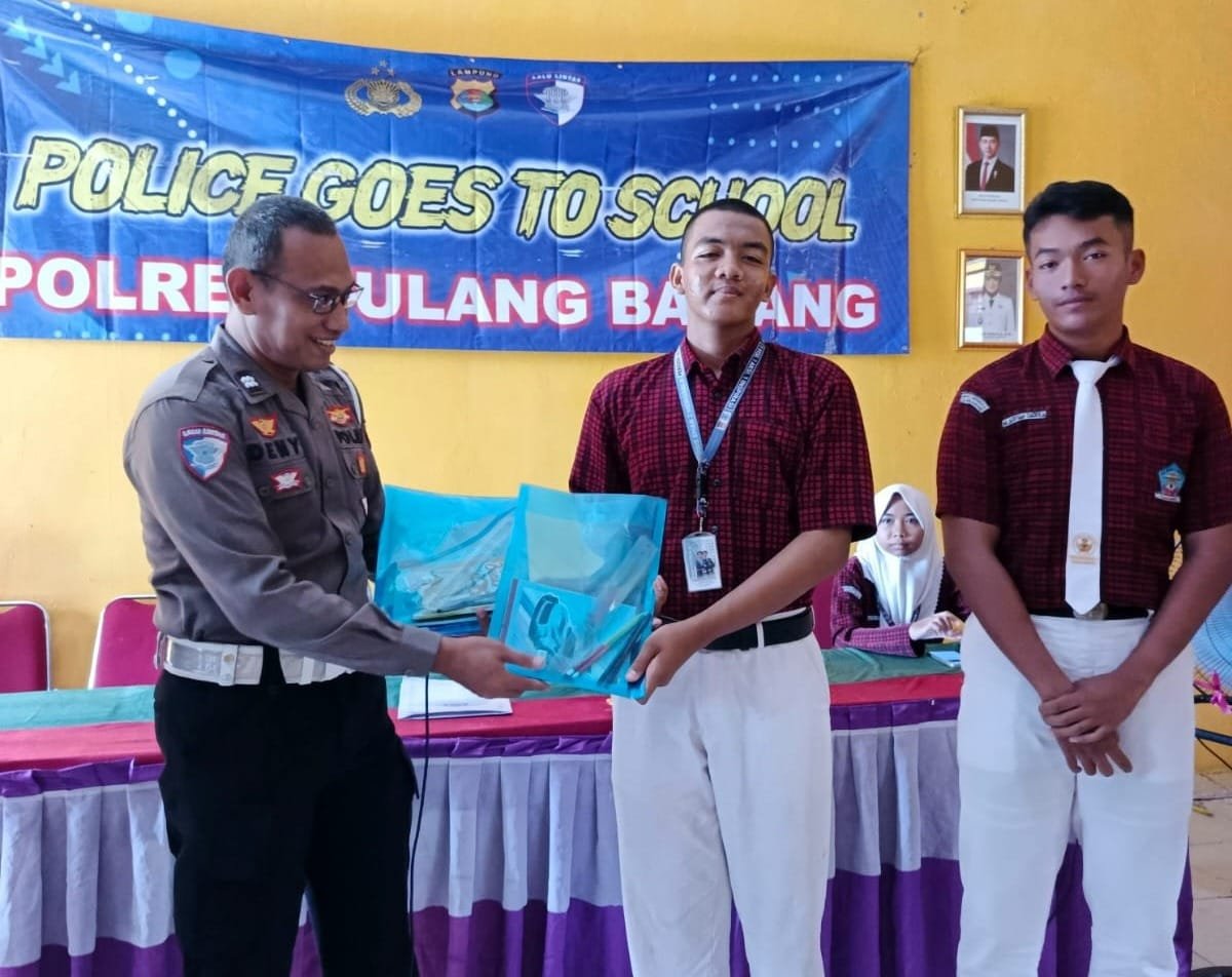 Satlantas Polres Tulang Bawang Gelar Police Goes To School, Cek Lokasi dan Tujuan Utamanya