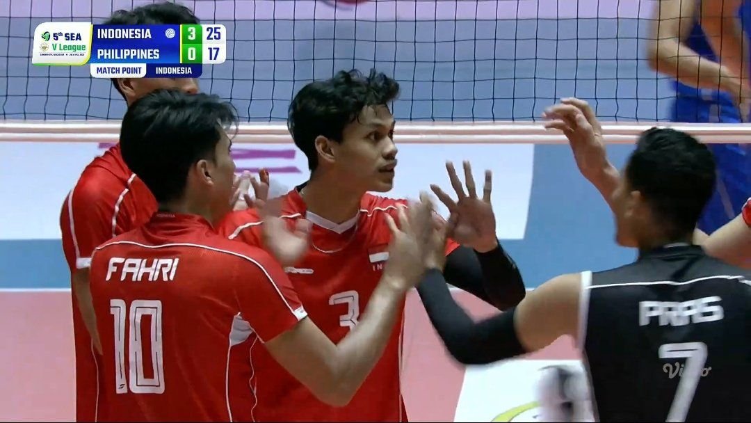 Timnas Voli Indonesia Hajar Filipina 3-0 di SEA V League 2025