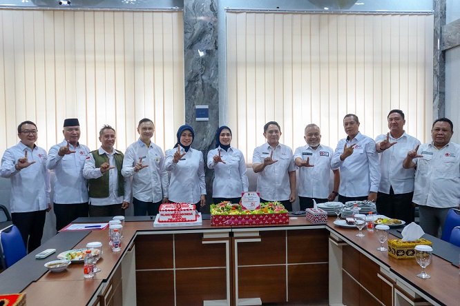 Ketua PMI Provinsi Lampung Mengajak Para Relawan Untuk Terus Bergerak Dalam Menjalankan Tugas Kemanusiaan.