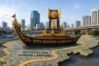 Bandar Lampung menuju kota metropolitan.(ilustrasi: Notis.co.id)