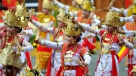 Parade budaya menjadi andalan pada berbagai kegiatan di Bandar Lampung. (Foto: ist)