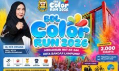 Gelaran Bandarlampung Color Run 2026 Meriahkan HUT Kota Tanpa APBD