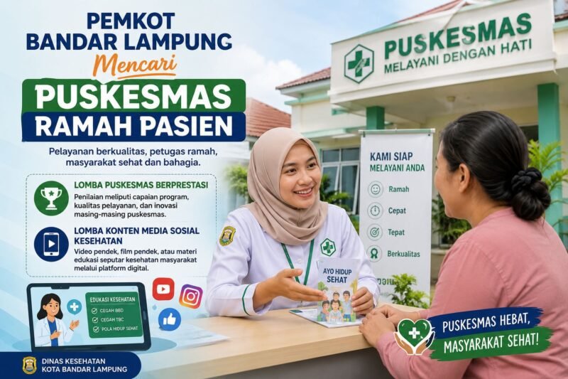 Pemkot Bandar Lampung menggelar Lomba Puskesmas Berprestasi dan Lomba Konten Media Sosial Kesehatan antar-puskesmas.(Ilustrasi: Notis.co.id)