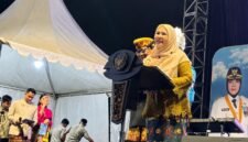 Wali Kota Bandar Lampung Eva Dwiana Saat membuka Bandar Lampung Expo 2026. (Foto: ist)