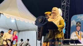 Wali Kota Bandar Lampung Eva Dwiana Saat membuka Bandar Lampung Expo 2026. (Foto: ist)