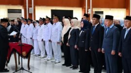 Pelantikan puluhan pejabat di lingkup Pemkot Bandar Lampung. (Foto: ist)