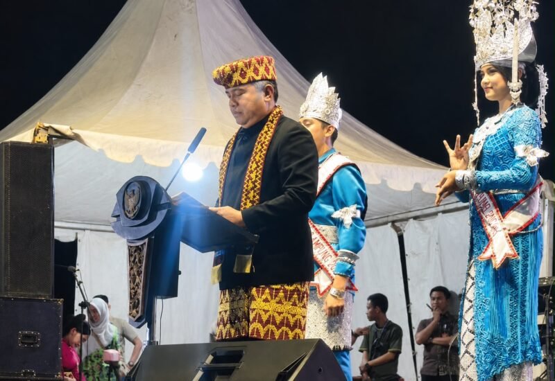 Sekjen Kemendagri, Komjen Pol Tomsi Tohir, pada pembukaan Bandar Lampung Expo 2026. (Foto: ist)