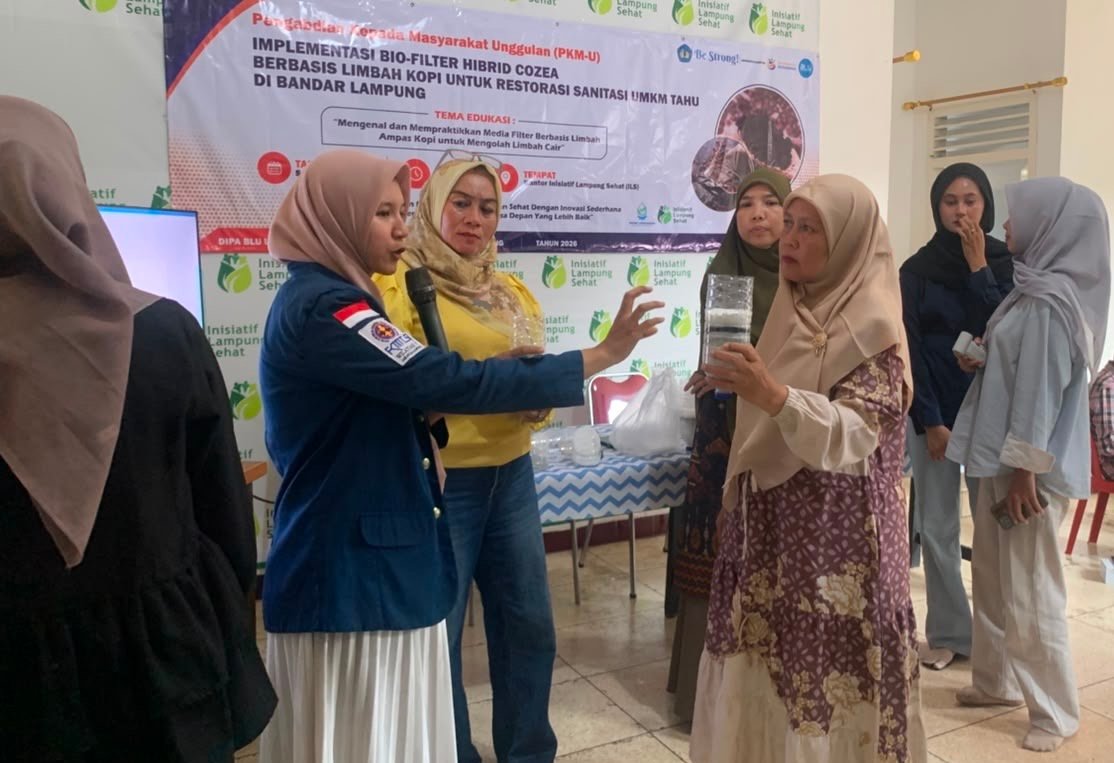 Sosialisasi sanitasi di sekretariat Inisiatif Lampung Sehat.