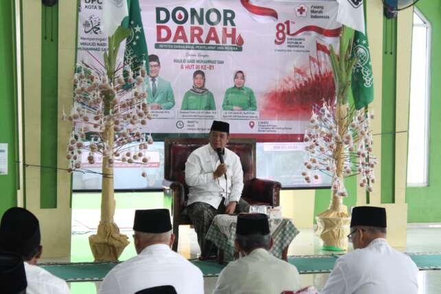 Tausyiah oleh pimpinan pondok pesantren, Amiruddin Muslih.
