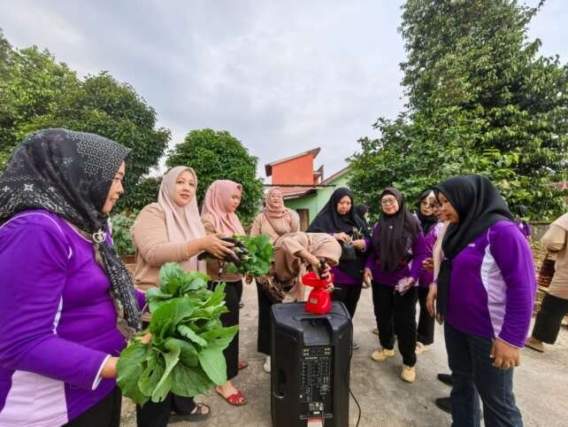 KWT Kelurahan Labuhan Ratu Raya, salah satu KWT sukses terapkan urban farming.(foto: Notis)